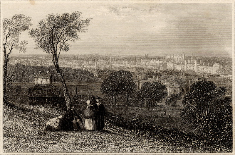 afbeelding van prent Cambridge in England van Meyer (Cambridge)