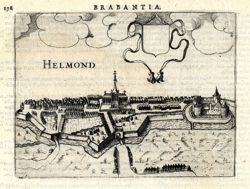 afbeelding van vogelvlucht Helmond van L. Guicciardini (Helmond)