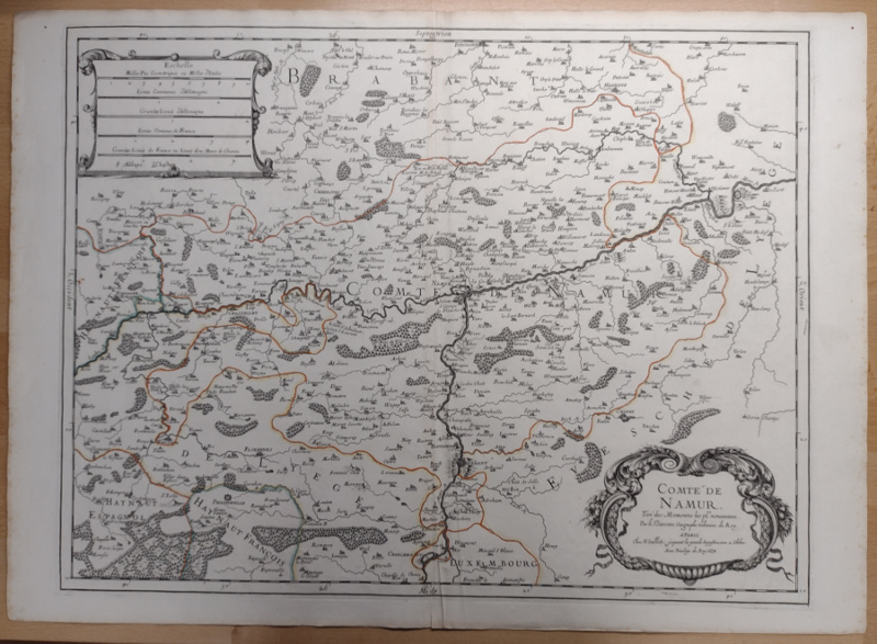 afbeelding van kaart Comte de Namur, Tire des Memoires les pl. nouveaux van N. Sanson, H. Jaillot