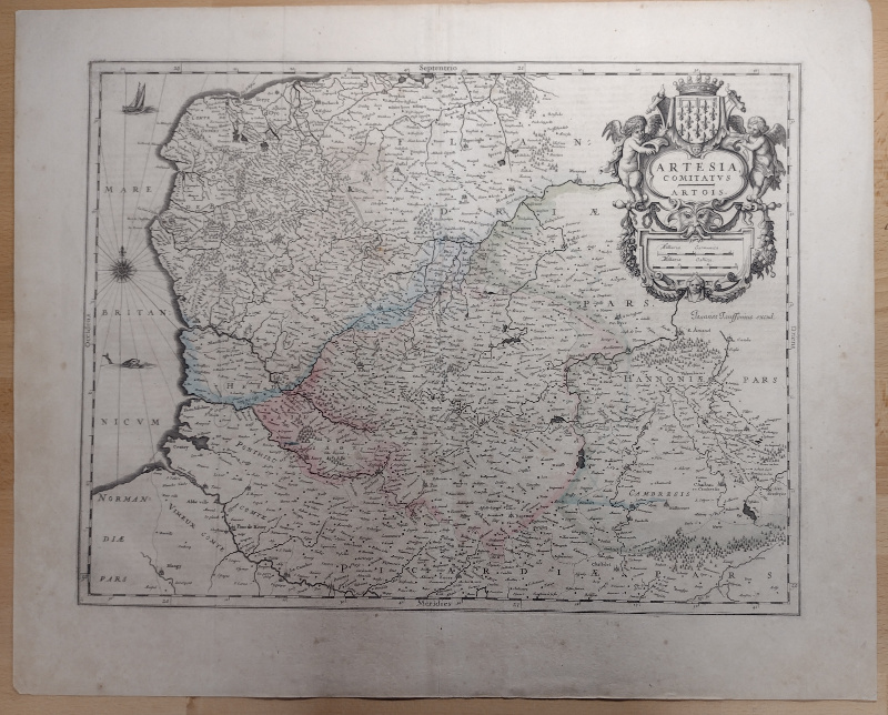 afbeelding van kaart Artesia, Comitatus. Artois van J. Janssonius