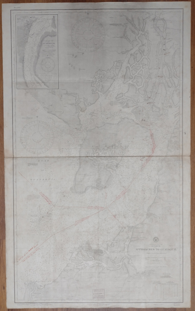 afbeelding van kaart Approaches to Guayaquil van Hydrographic Office, U.S. Navy