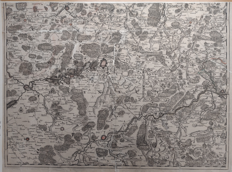 afbeelding van kaart Comte de Haynaut van nn