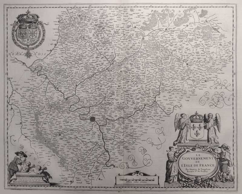 afbeelding van kaart Le Gouvernement de L´Isle de France van Damien de Templeux, Willem en Joan Blaeu