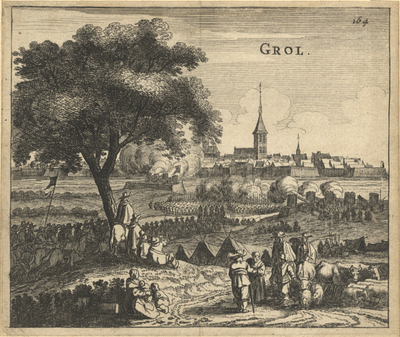 afbeelding van prent Frederik Hendrik de stedendwinger voor Grol van nn (Groenlo)