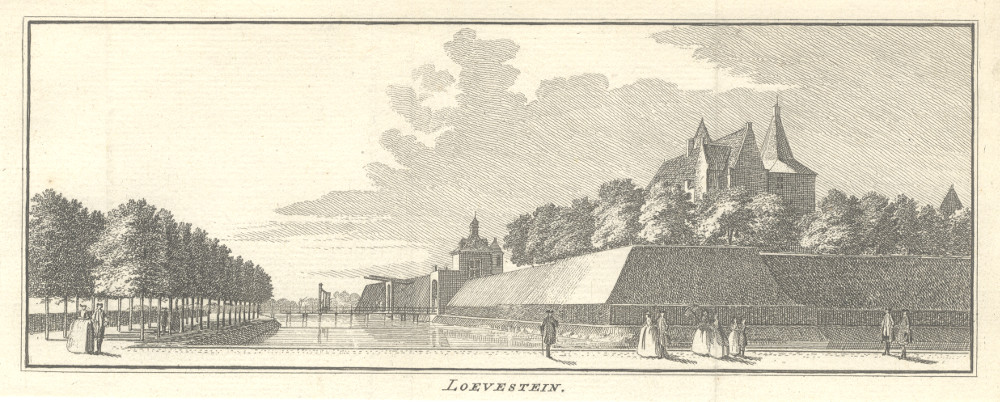 afbeelding van prent Loevestein van H. Spilman, C. Pronk (Loevestein)