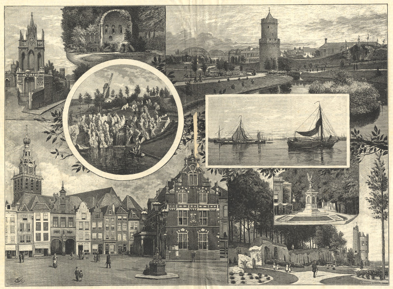afbeelding van prent Nieuw Nijmegen van naar G.B.M. Suhl (Nijmegen)