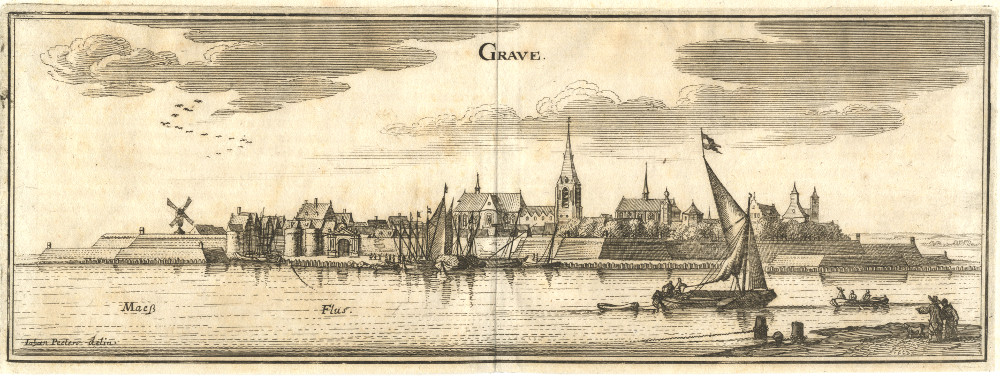 afbeelding van prent Grave van C. Merian naar J. Peeters (Grave)