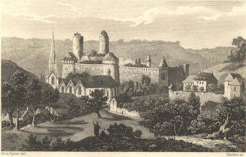 afbeelding van prent Chateau de Fougeres van De la Pylaie, Skelton (Fougeres)