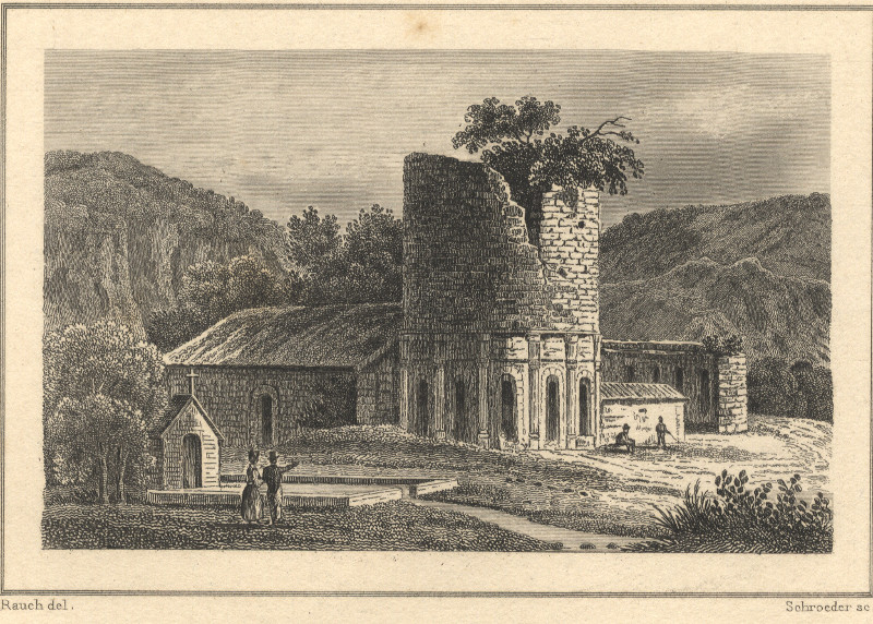 afbeelding van prent Temple de Lanleff van Rauch, Schroeder (Lanleff)