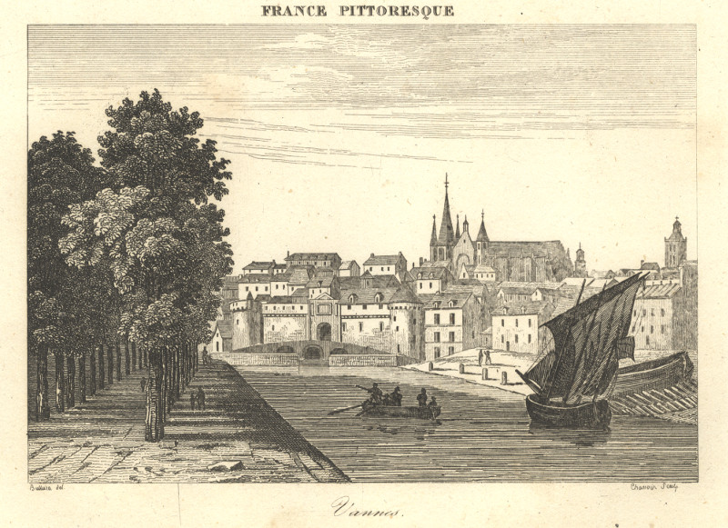 afbeelding van prent Vannes van Bullura, Chamoin (Vannes)