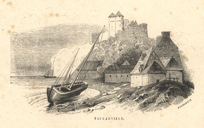afbeelding van prent Taucarville van nn (Tancarville)