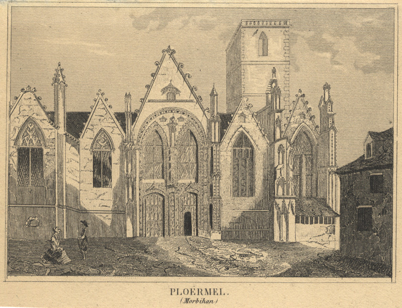 afbeelding van prent Ploermel (Morbihan) van nn (Ploermel)