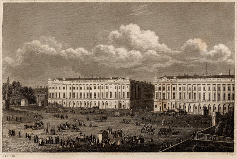 afbeelding van prent Place Louis XVI van C. Reiss (Paris)