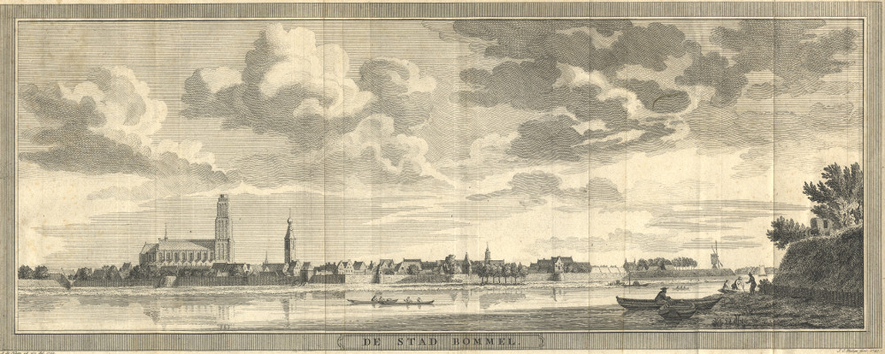 afbeelding van prent De Stad Bommel van J.C. Philips, A. de Haan (Zaltbommel)