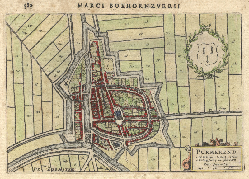 afbeelding van plattegrond Purmerend van H. Hondius (Purmerend)