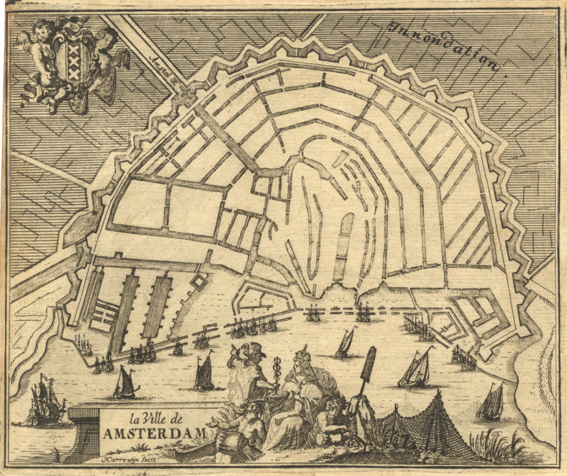 afbeelding van plattegrond La Ville de Amsterdam van J. Harrewijn (Amsterdam)