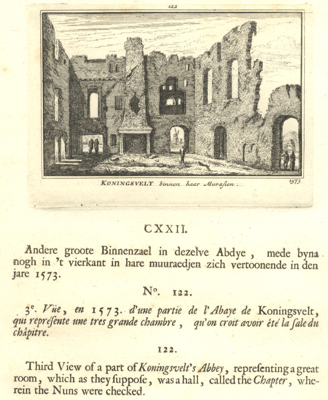 afbeelding van prent Koningsvelt binnen haar Murasien1573 van A. Rademaker (Delft)