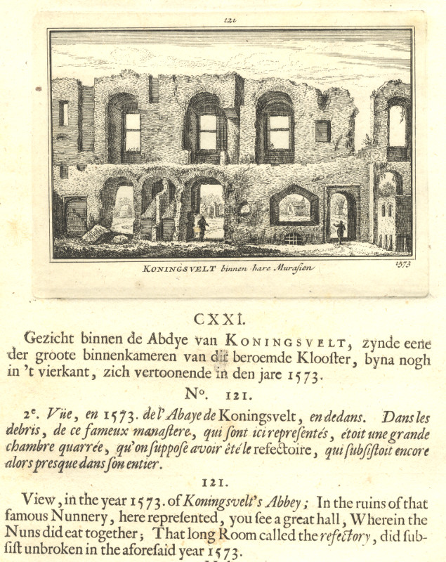 afbeelding van prent Koningsvelt binnen haar Murasien1573 van A. Rademaker (Delft)