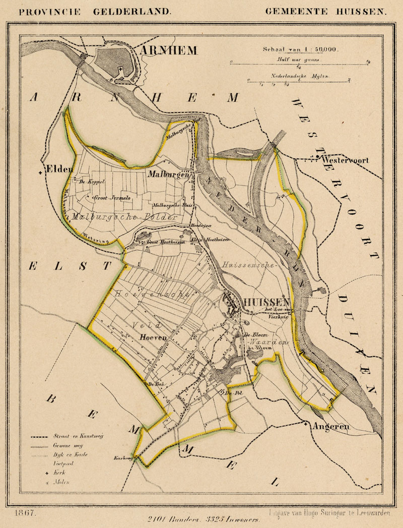 afbeelding van Kuyperkaart Huissen van Kuyper (Kuijper)