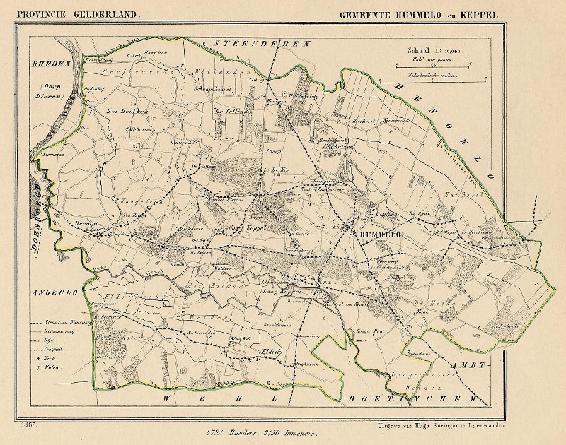 afbeelding van Kuyperkaart Hummelo en Keppel van Kuyper (Kuijper)