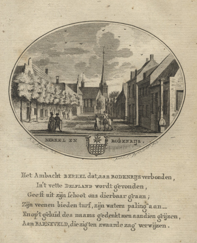 afbeelding van prent Berkel en Rodenrijs van Anna C. Brouwer (Berkel en Rodenrijs)