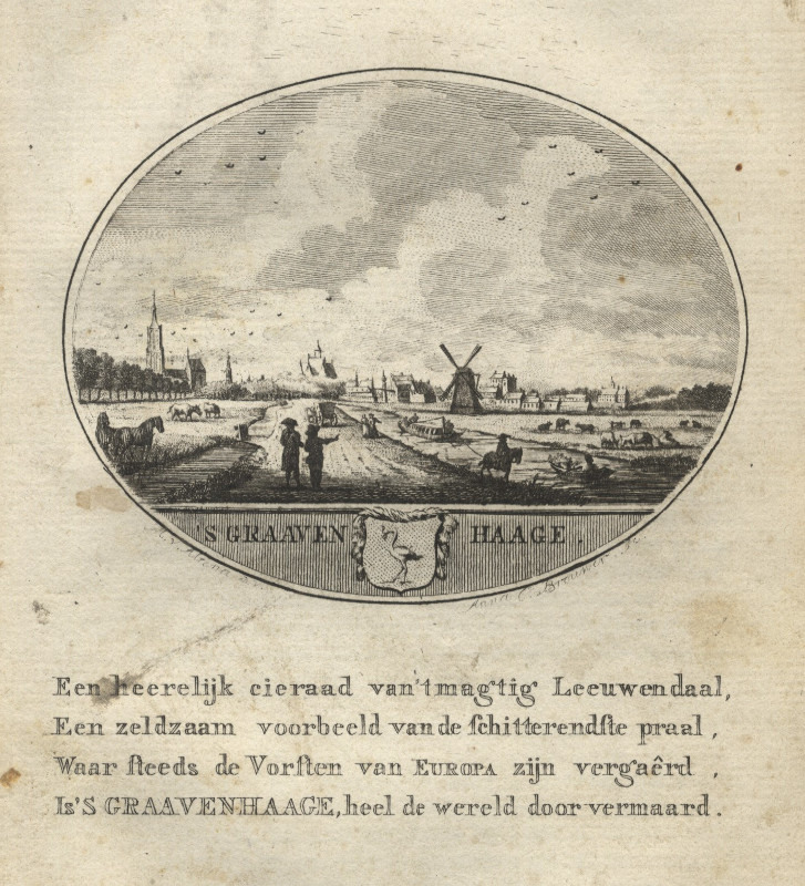 afbeelding van prent ´s Graavenhaage van Anna C. Brouwer (Den Haag, ´s-Gravenhage)