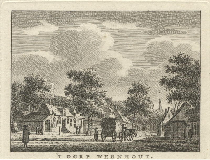 afbeelding van prent ´t Dorp Wernhout van J.Bulthuis, C.F. Bendorp (Wernhout)