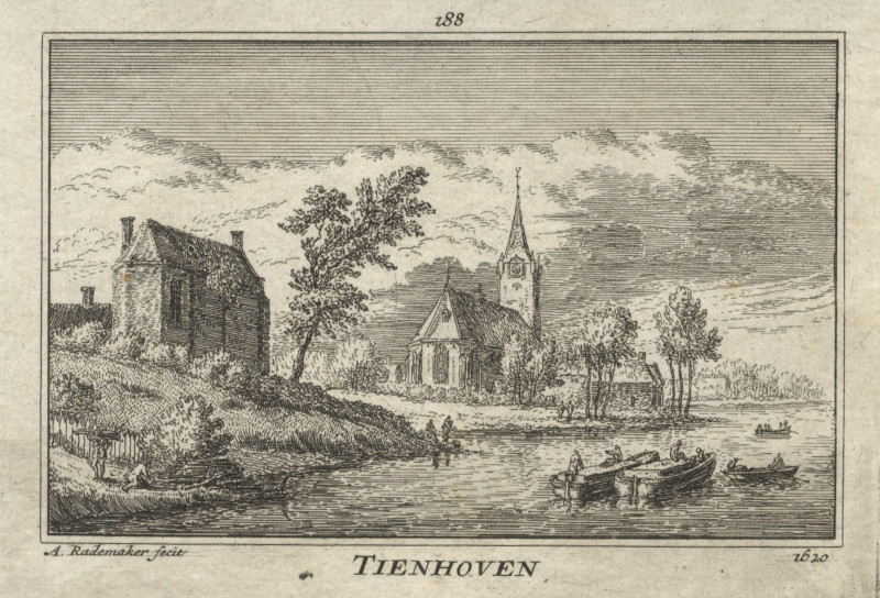 afbeelding van prent Tienhoven van A. Rademaker (Tienhoven)