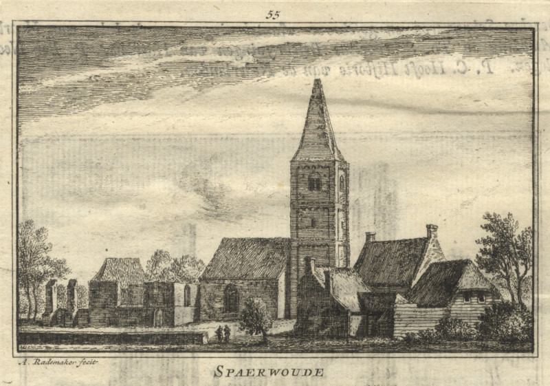 afbeelding van prent Spaerwoude van A. Rademaker (Spaarnwoude)