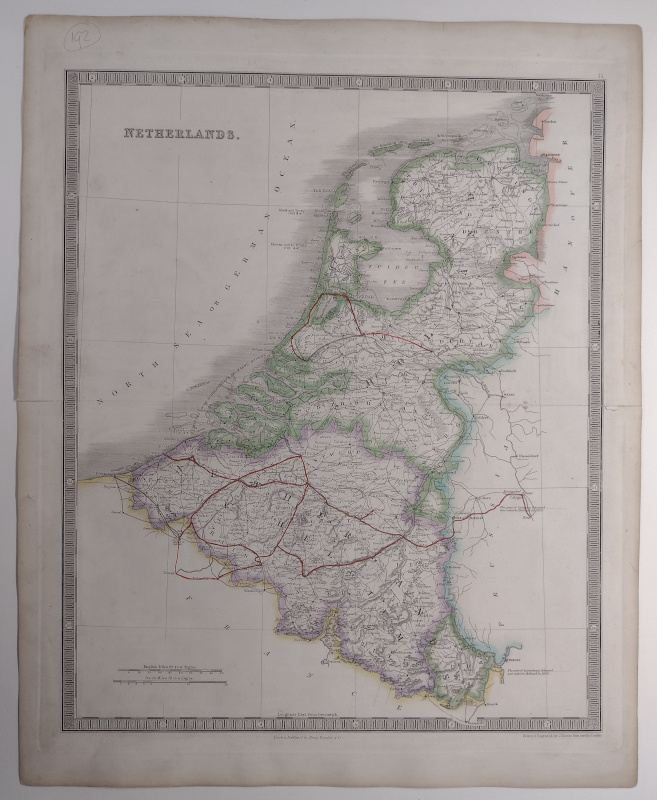 afbeelding van kaart Netherlands van J. Dower
