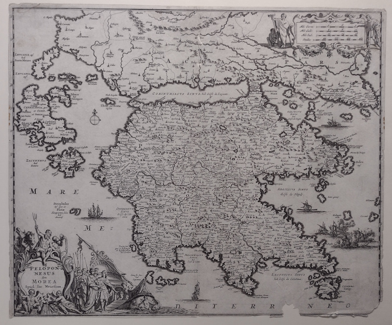 afbeelding van kaart Peloponnesus sive Morea van Jacob van Meurs