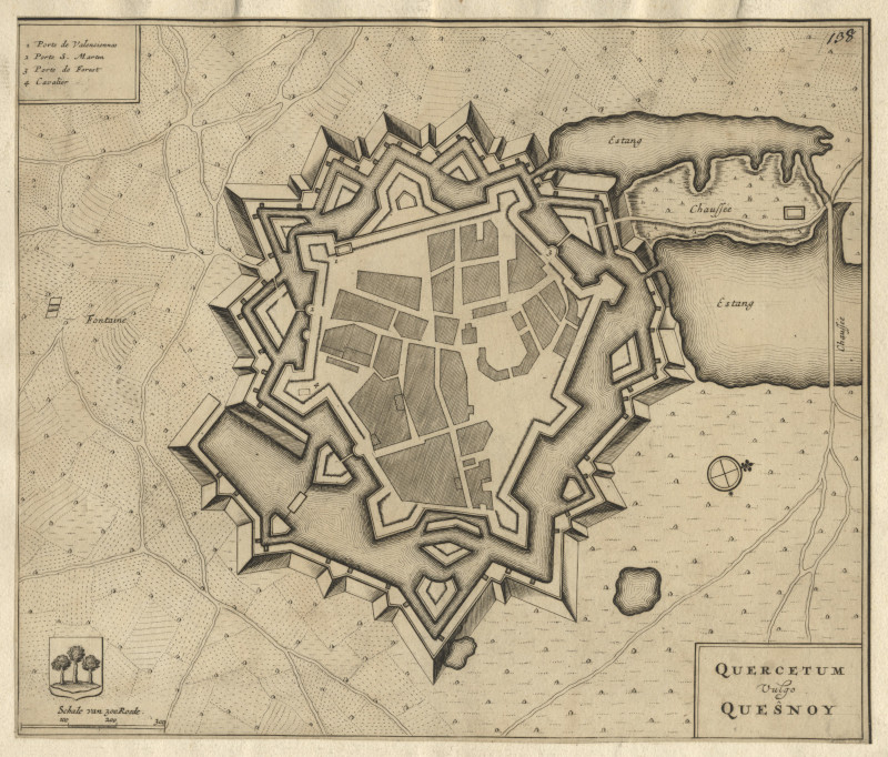 afbeelding van plattegrond Quercetum Vulgo Quesnoy van nn (Le Quesnoy)