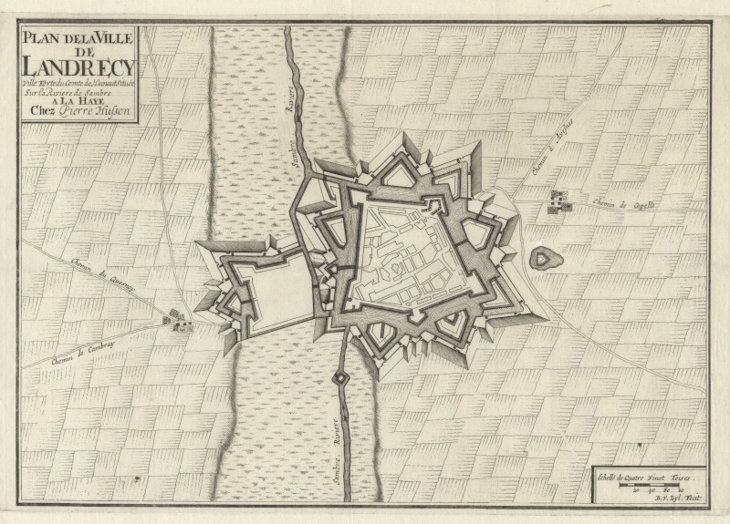 afbeelding van plattegrond Plan de la Ville Landrecy van P. Husson, B. van Zijl (Landrecies)