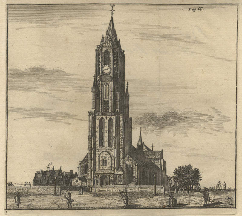 afbeelding van prent Sanctae Ursulae Ecclesia van H.F. van Heussen (Delft)