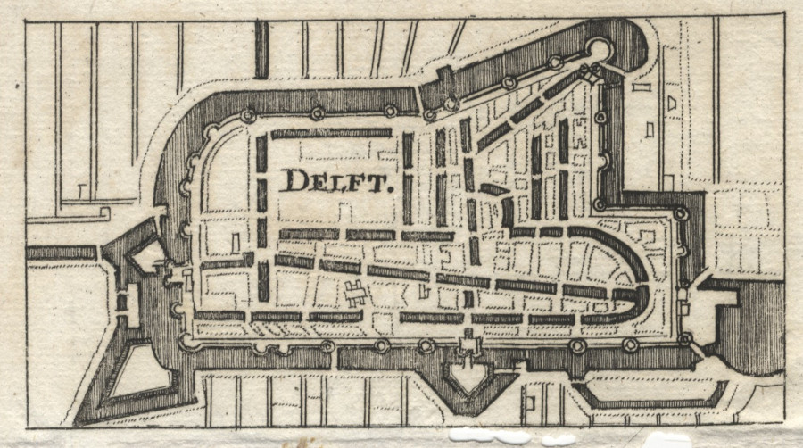 afbeelding van plattegrond Delft van nn (Delft)
