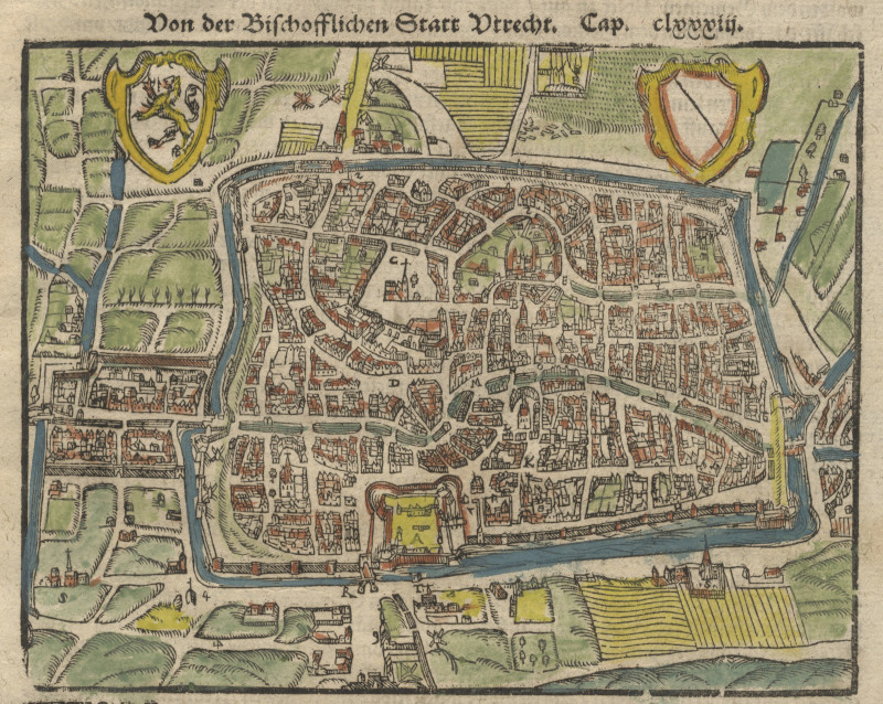 afbeelding van plattegrond Von der Bisschofflichen Statt Utrecht van S. Münster (Utrecht)