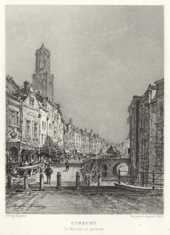 afbeelding van prent Le Marché au Poisson van Dujardin, naar M. Lalanne (Utrecht)