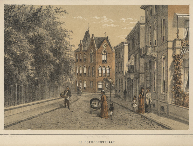afbeelding van prent De Coehoornstraat van G.J. Bos, P.W.M. Trap (Arnhem)