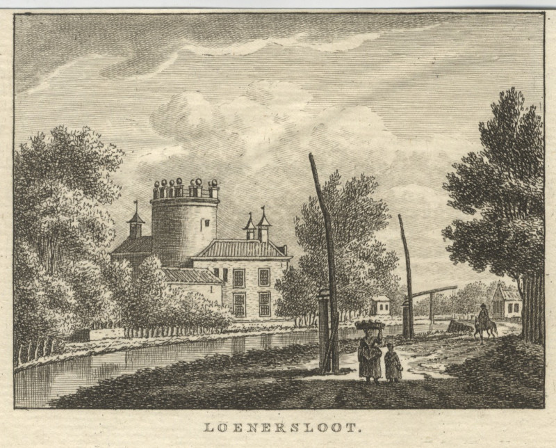 afbeelding van prent Loenersloot van C.F. Bendorp (Loenersloot)