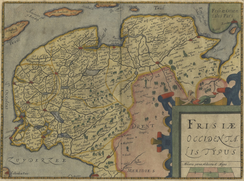 afbeelding van kaart Frisiae Occidentalis Typus van L. Guicciardini