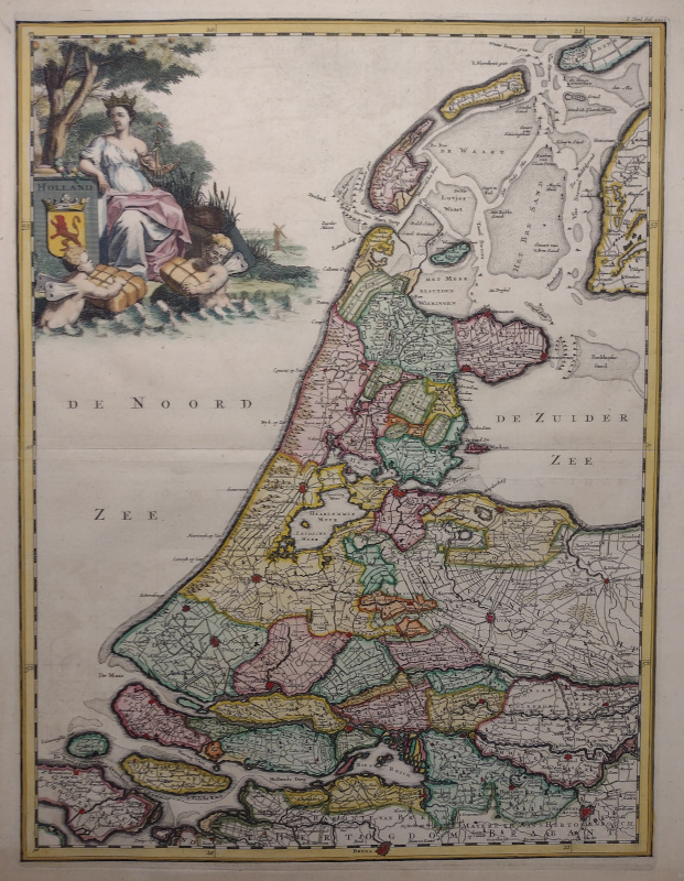 afbeelding van kaart Holland van nn
