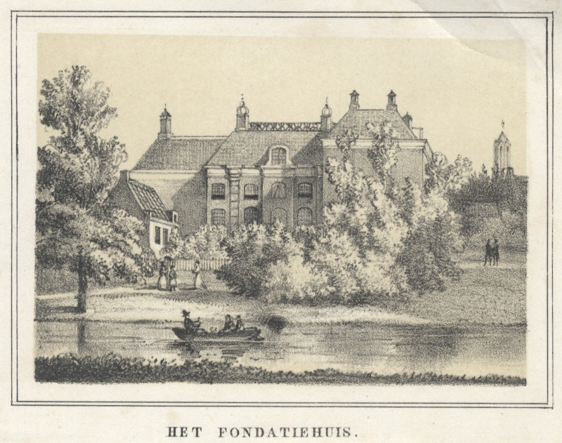 afbeelding van prent Het Fondatiehuis van nn (Utrecht)
