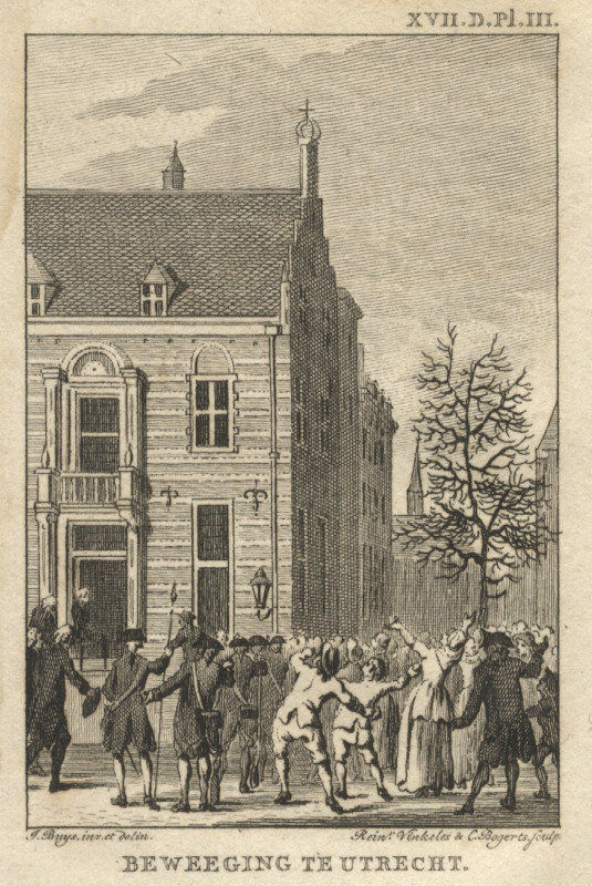 afbeelding van prent Beweeging te Utrecht van R. Vinkeles en C. Bogerts, J. Buys (Utrecht)