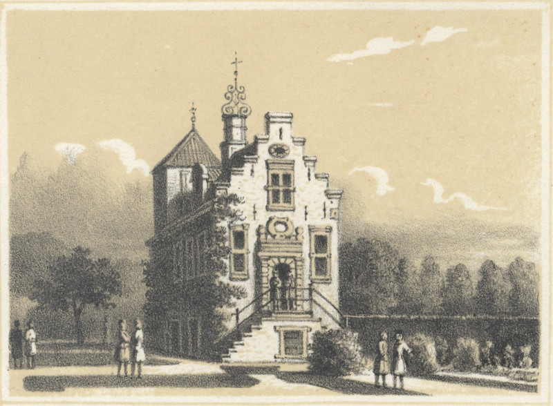 afbeelding van prent Het Park buiten Utrecht van nn naar H. Spilman (Utrecht)