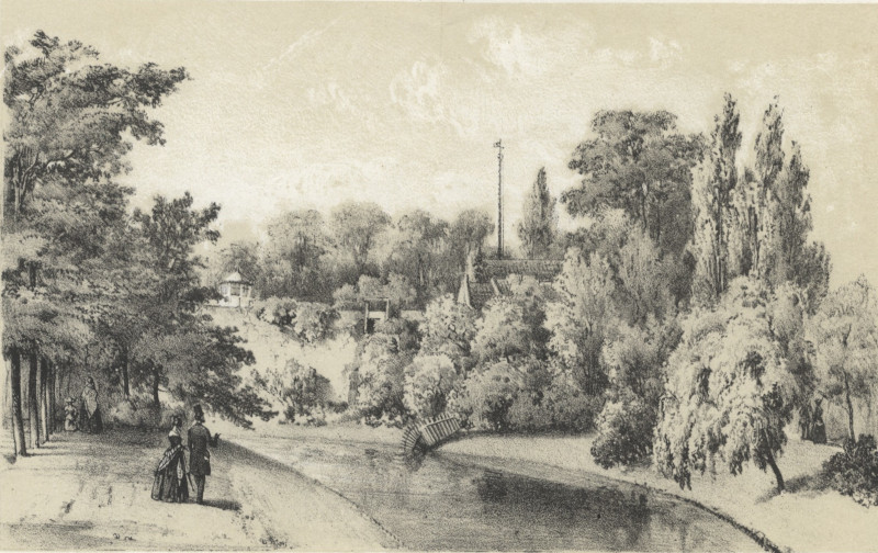 afbeelding van prent Meteorologisch observatorium te Utecht (van den Singel) van nn naar A. Wouters (Utrecht)