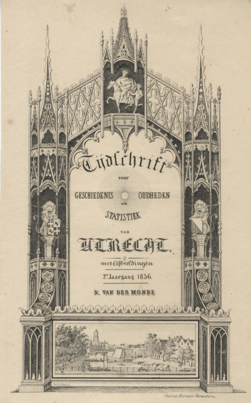 afbeelding van prent Tijdschrift voor Geschiedenis, Oudheden en Statistiek van Utrecht van de la Potterie, Horneer (Utrecht)