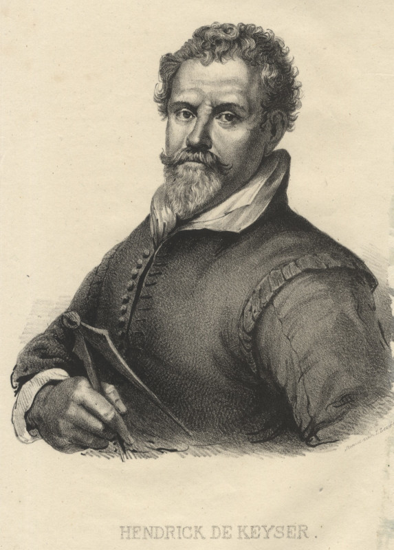 afbeelding van prent Hendrick de Keyser van L. Leveque (Artiesten, )