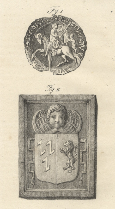 afbeelding van prent Wapen van Boelis van L. Samyn