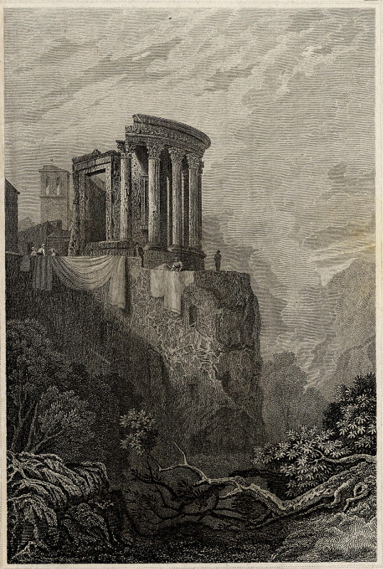 afbeelding van prent Sybillen - Tempel, Tivoli van nn (Tivoli)