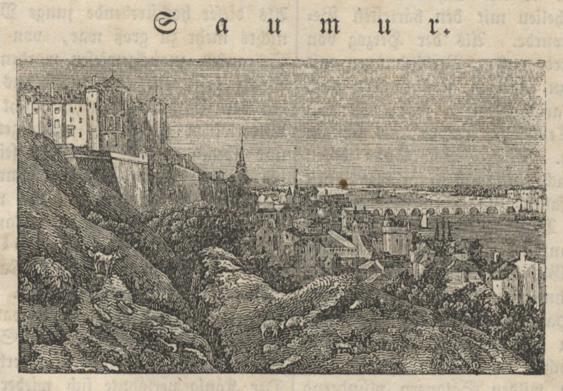 afbeelding van prent Saumur van nn (Saumur)